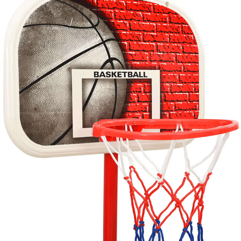 vidaXL Conjunto portátil de basquetebol ajustável 138,5-166 cm