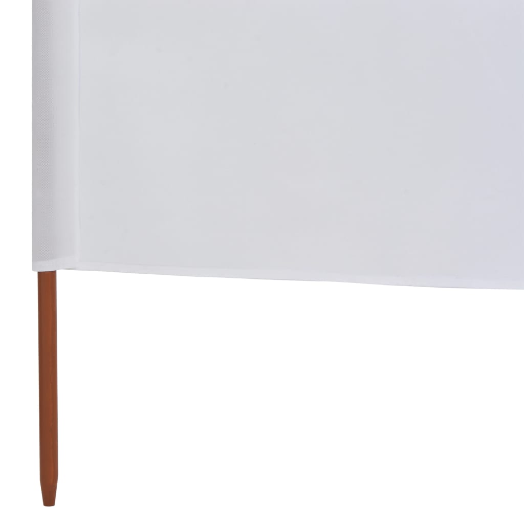 vidaXL Para-vento com 9 painéis em tecido 1200x80 cm cor areia branco