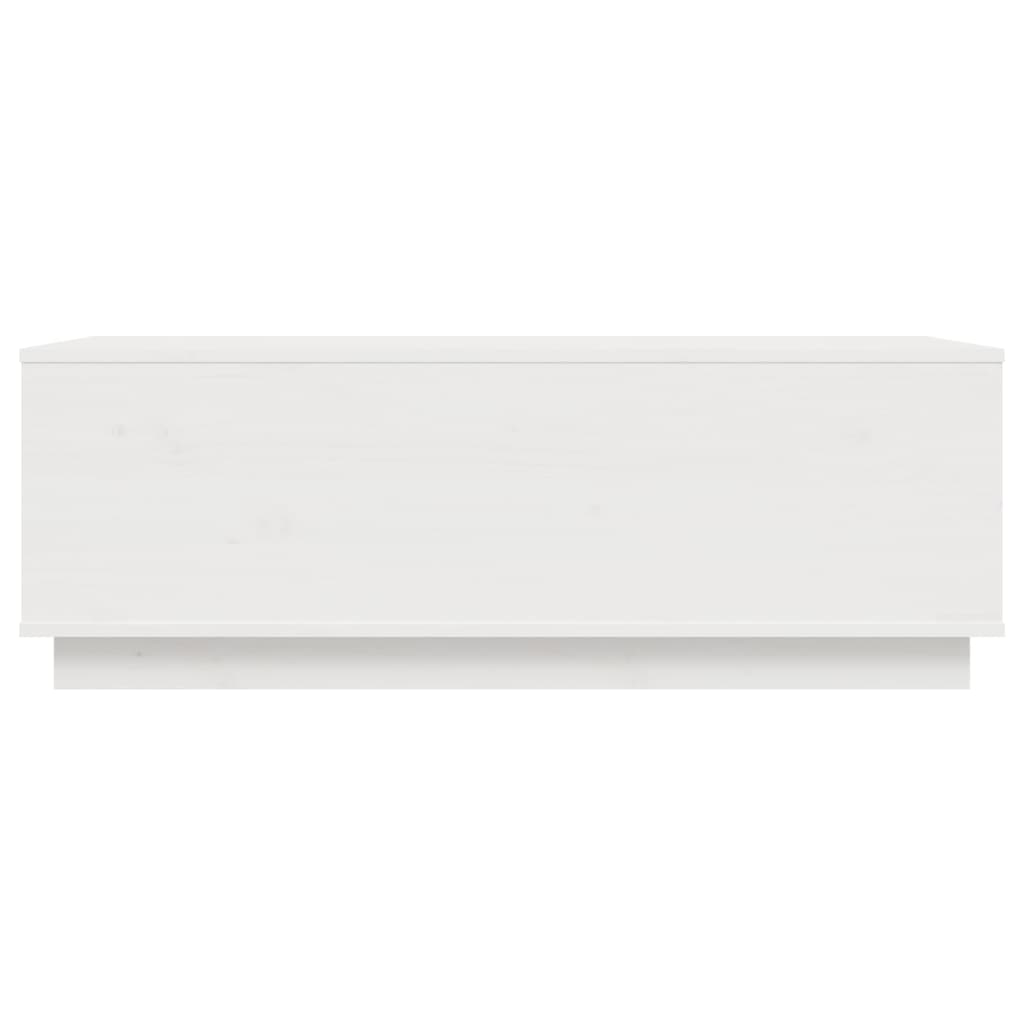 vidaXL Mesa de centro 100x50x35 cm pinho maciço branco