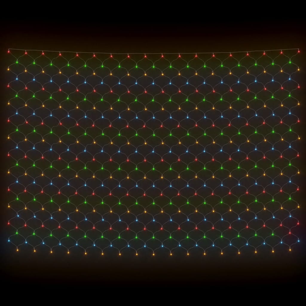vidaXL Rede luzes de natal 3x2 m 204 luzes LED int/ext colorido