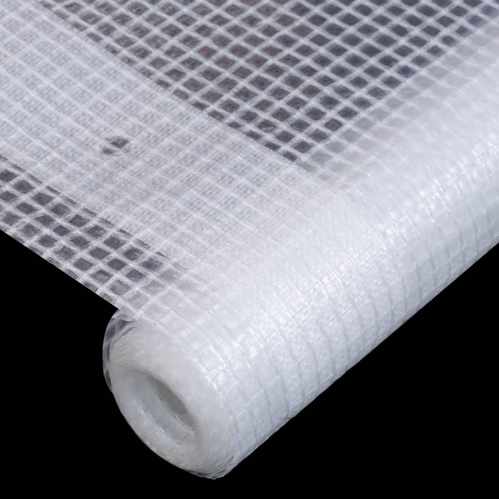 vidaXL Lonas em tecido imitação de gaze 2 pcs 260 g/m² 4x10 m branco