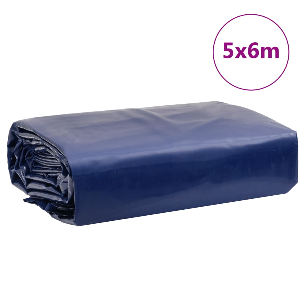 vidaXL Lona 5x6 m 650 g/m² azul