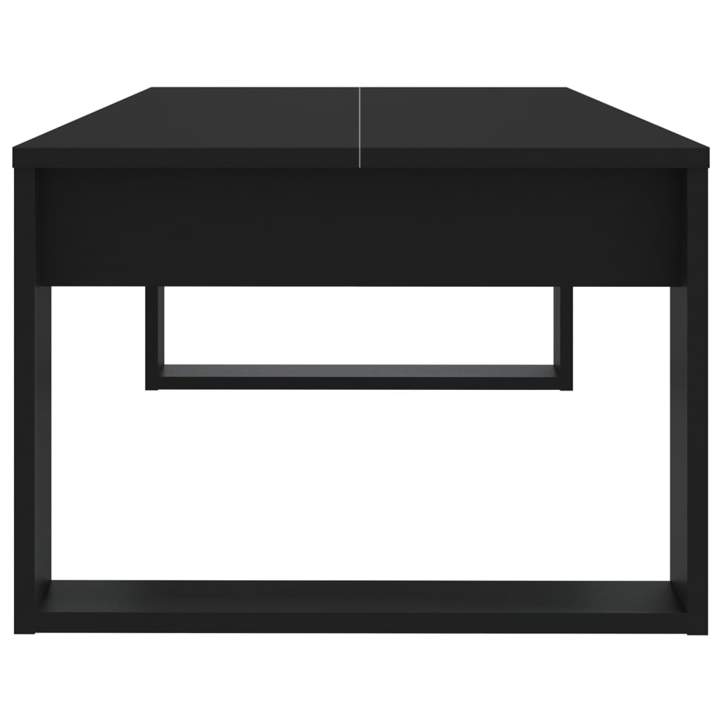 vidaXL Mesa de centro 110x50x35 cm derivados de madeira preto