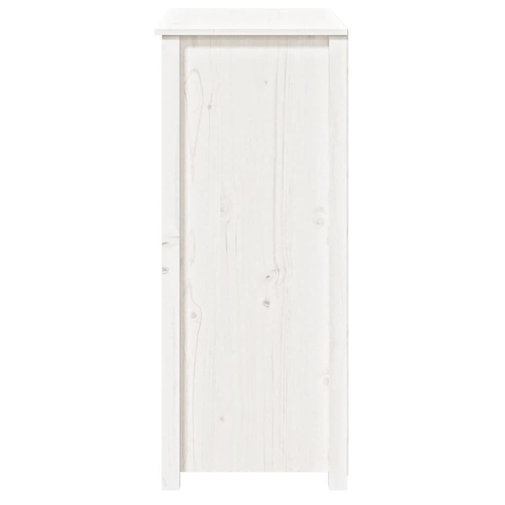 vidaXL Aparador alto 83x41,5x100 cm madeira de pinho maciça branco