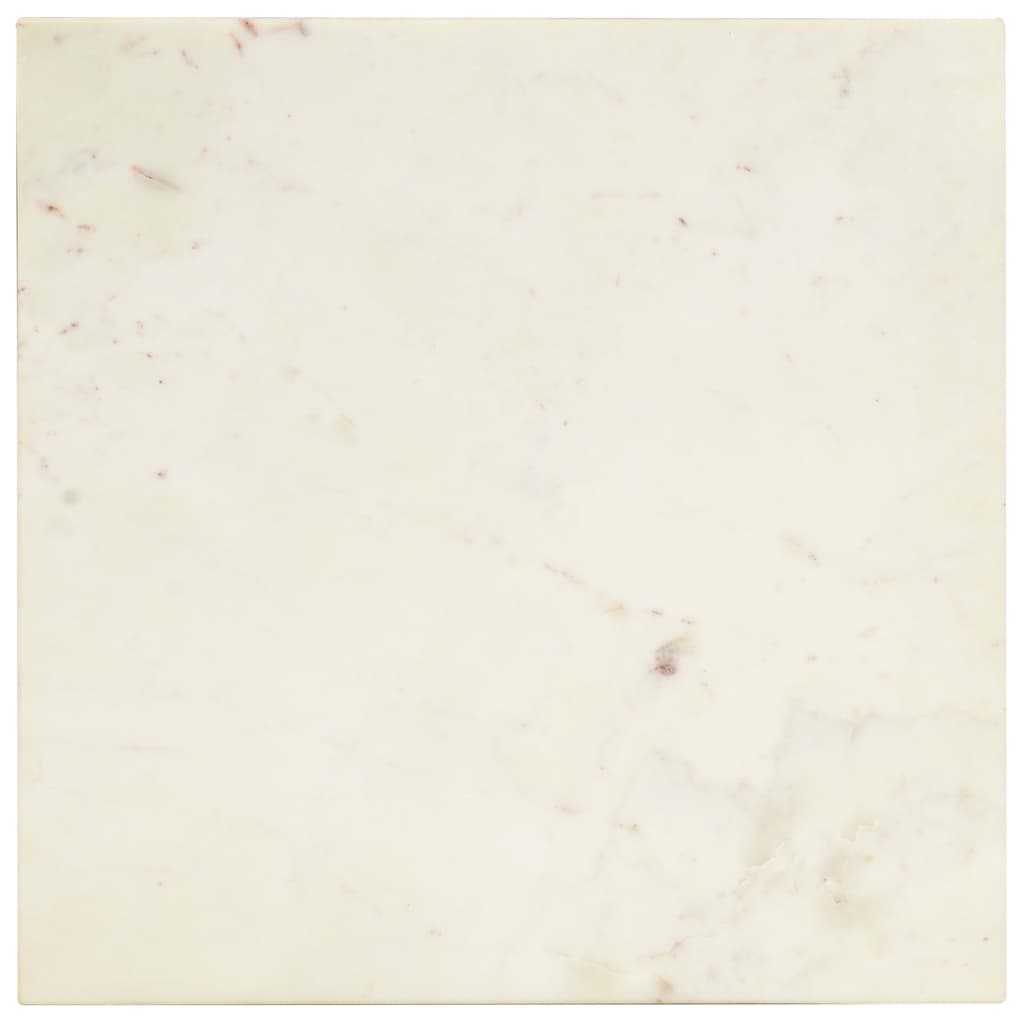 vidaXL Mesa de centro 40x40x35cm pedra genuína textura mármore branco