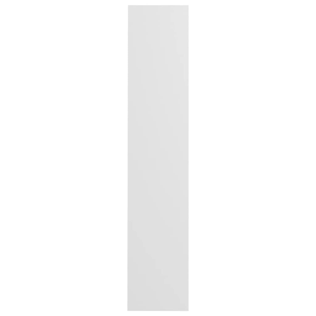 vidaXL Sapateira de parede 80x18x90 cm contraplacado branco