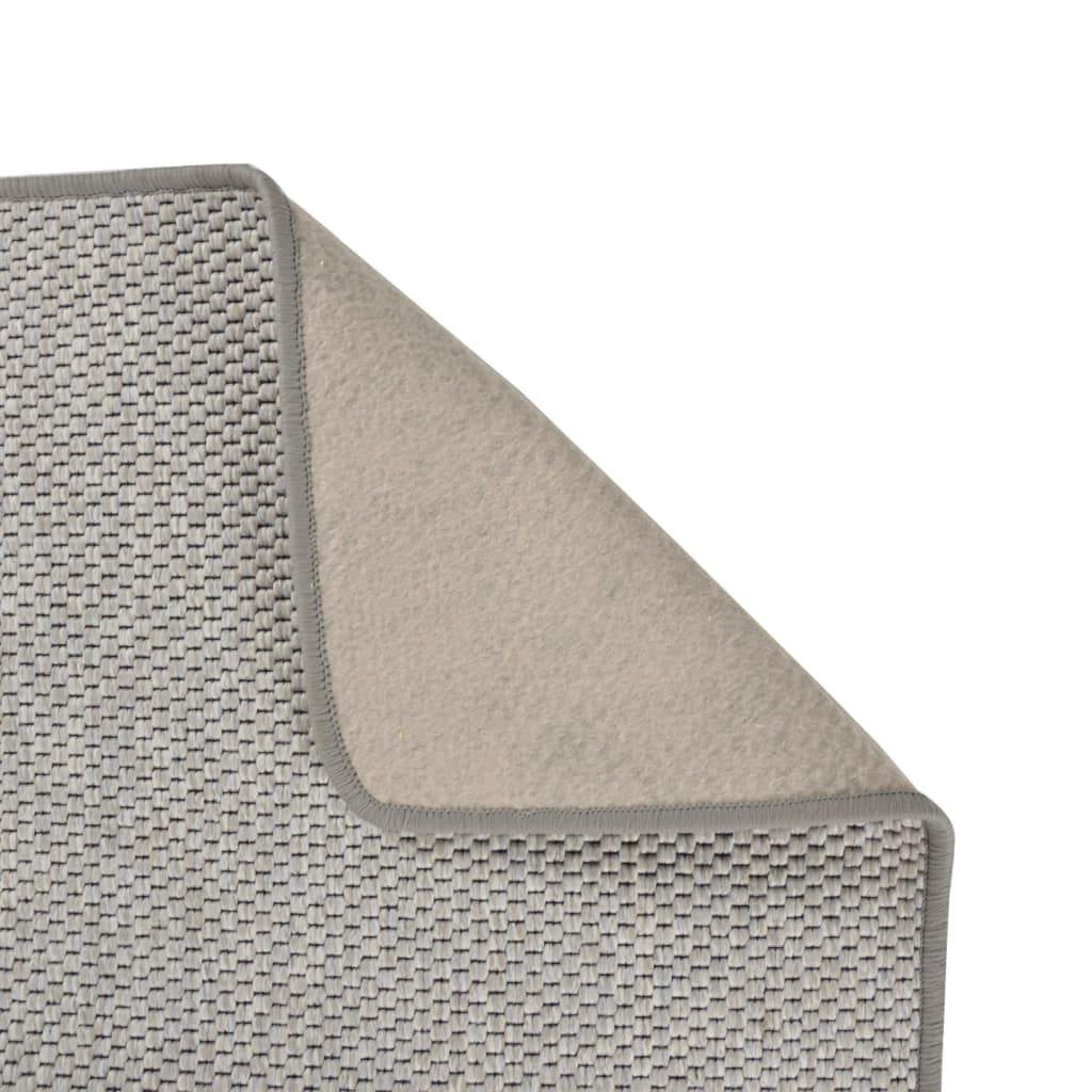 vidaXL Tapete/passadeira 50x100 cm aspeto sisal cinzento-acastanhado