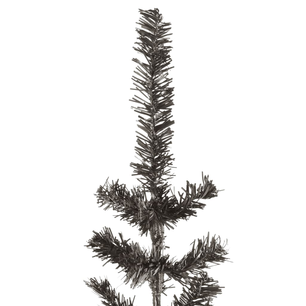 vidaXL Árvore de Natal fina 180 cm preto