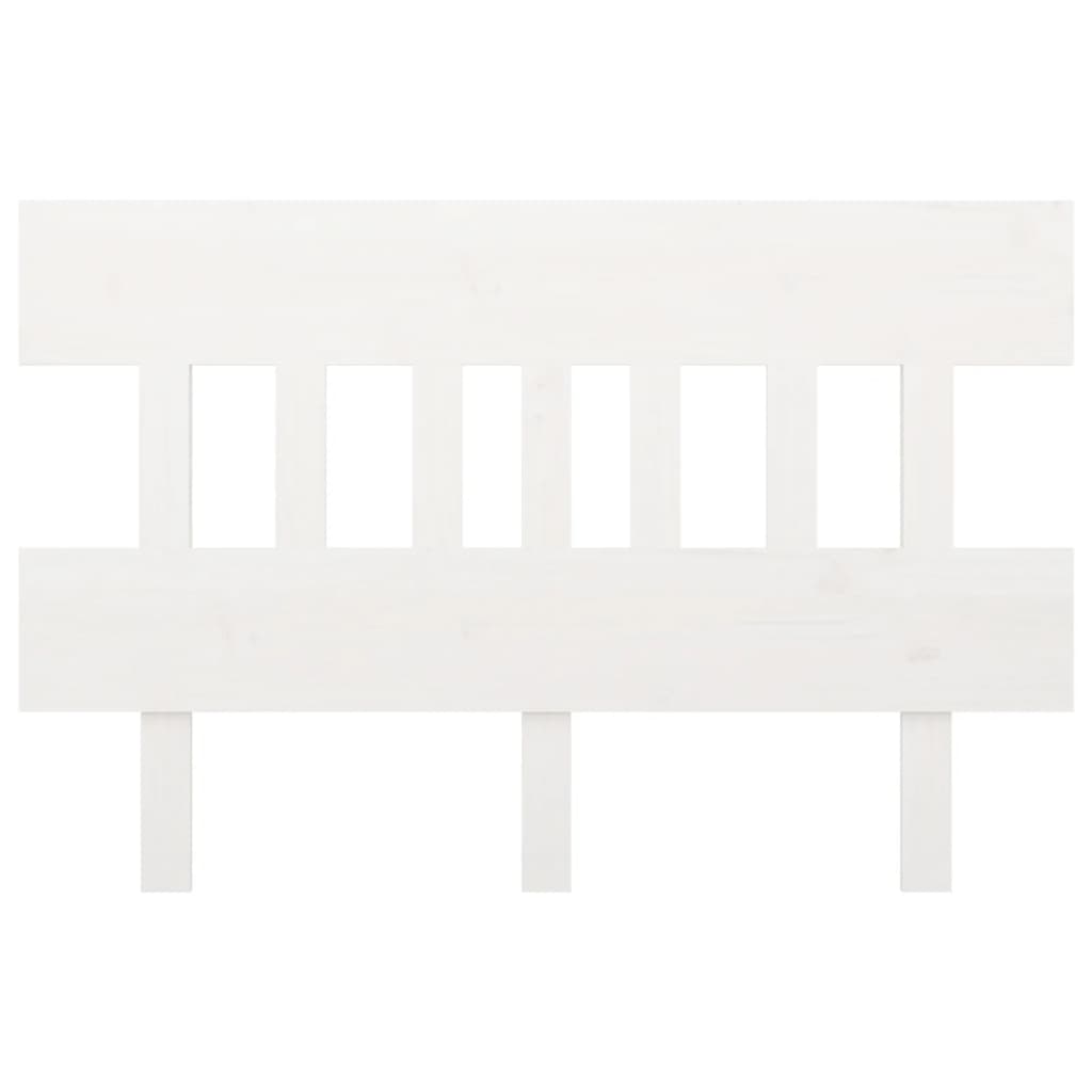 vidaXL Cabeceira de cama 143,5x3x81 cm pinho maciço branco