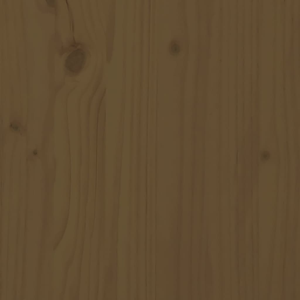 vidaXL Mesa de centro 80x55x40,5 cm madeira pinho maciça castanho-mel