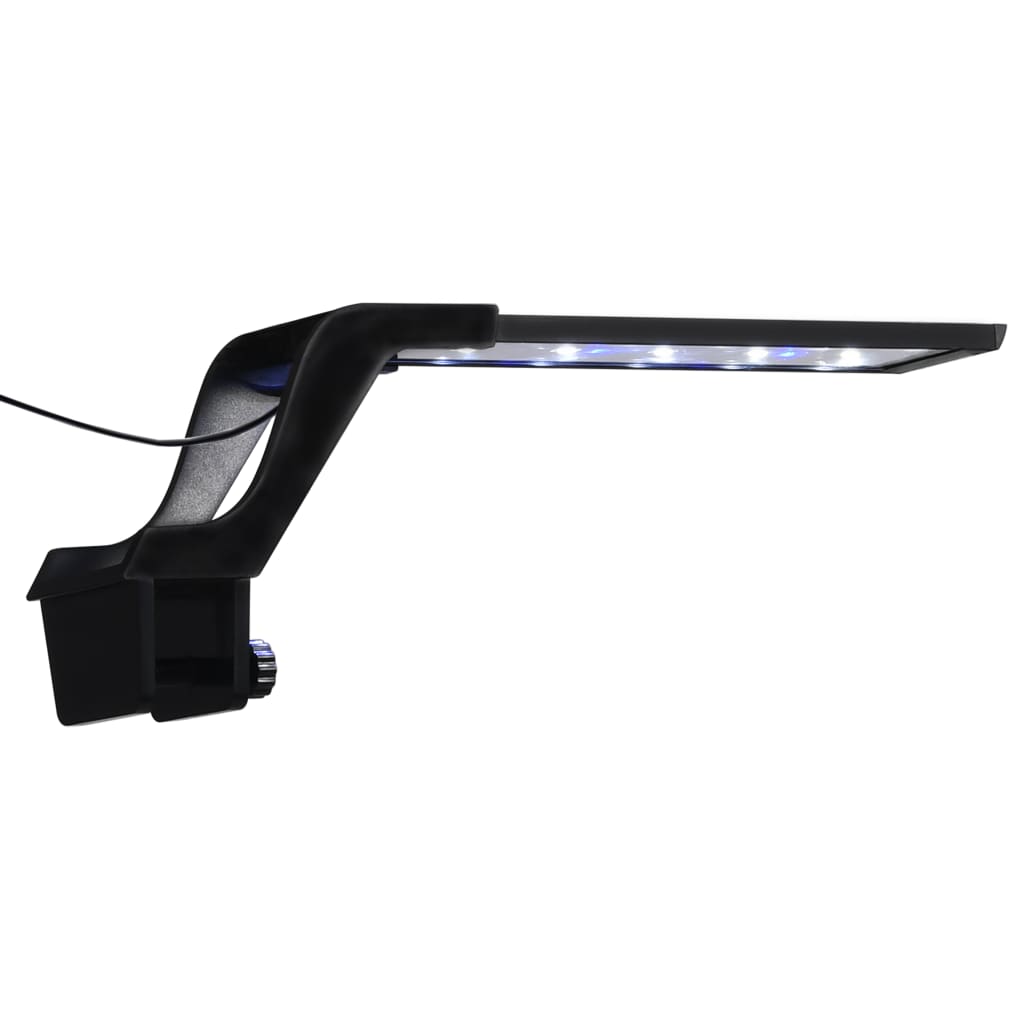 vidaXL Lâmpada de aquário LED com braçadeira 25-45 cm azul e branco