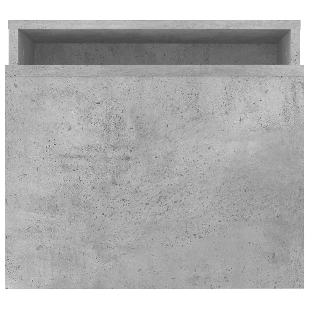 vidaXL Conjunto mesas centro 100x48x40cm contraplacado cinza cimento