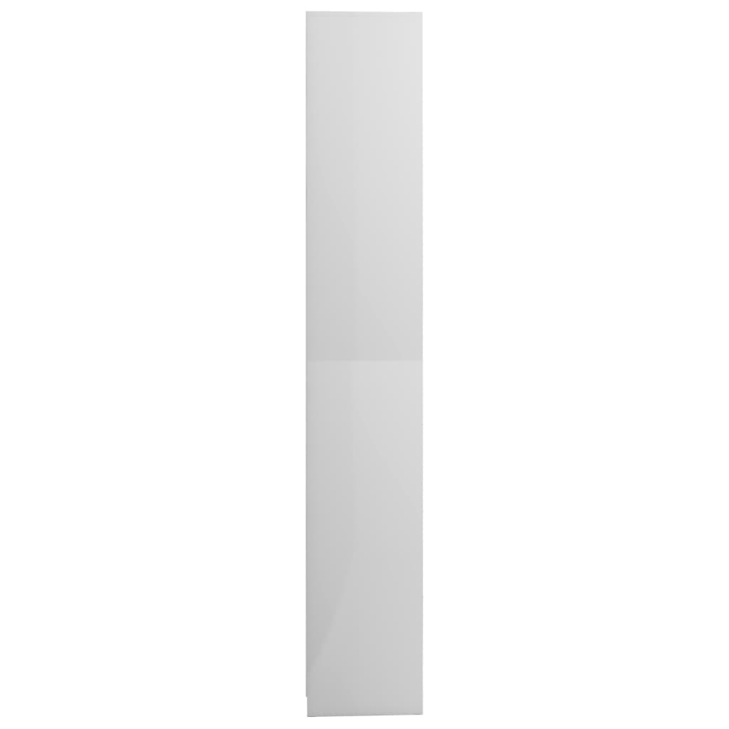 vidaXL Armário casa de banho 30x30x183,5 cm contrapl. branco brilhante