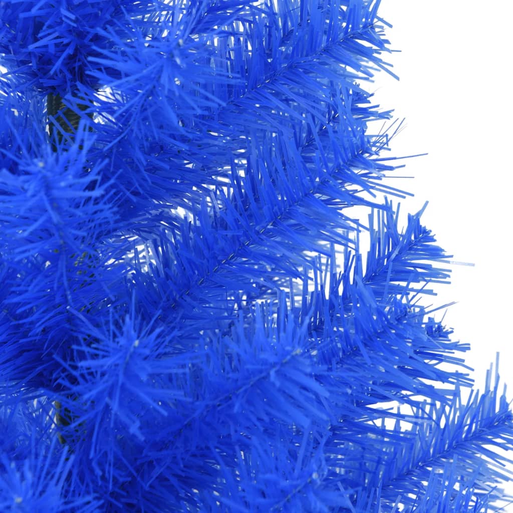 vidaXL Árvore de Natal artificial com suporte 150 cm PVC azul