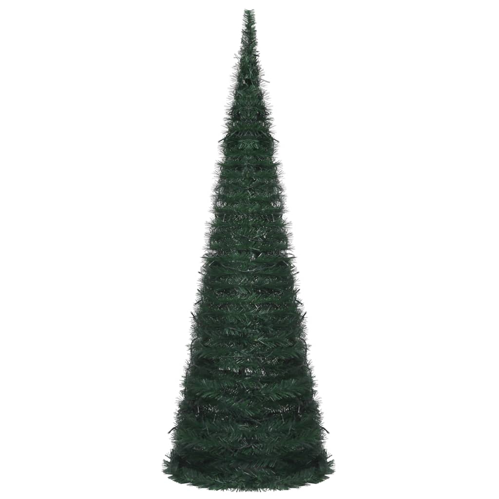 vidaXL Árvore Natal pop-up artificial pré-iluminada 180 cm verde
