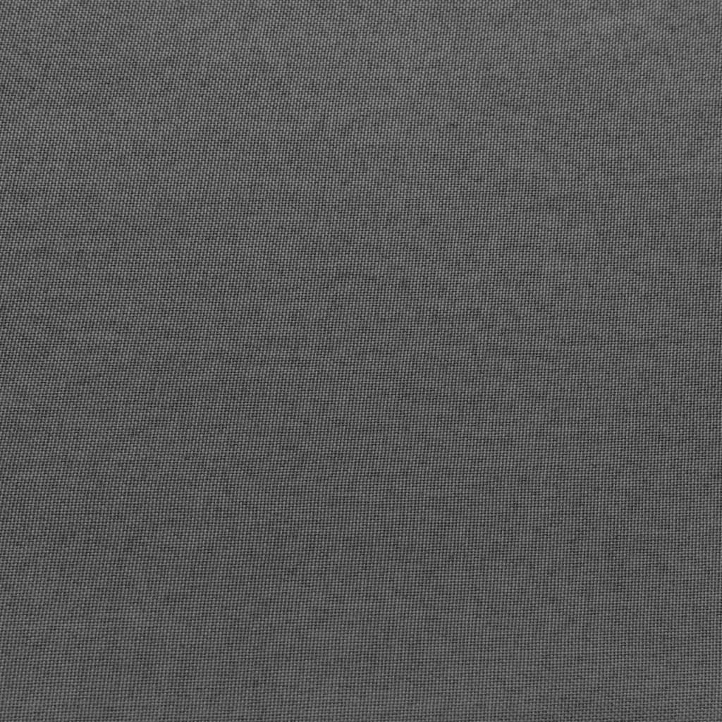 vidaXL Sofá de centro seccional c/ almofadão tecido cinzento-escuro