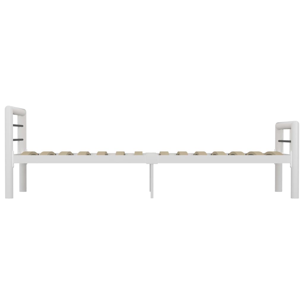 vidaXL Estrutura de cama 90x200 cm metal branco e preto