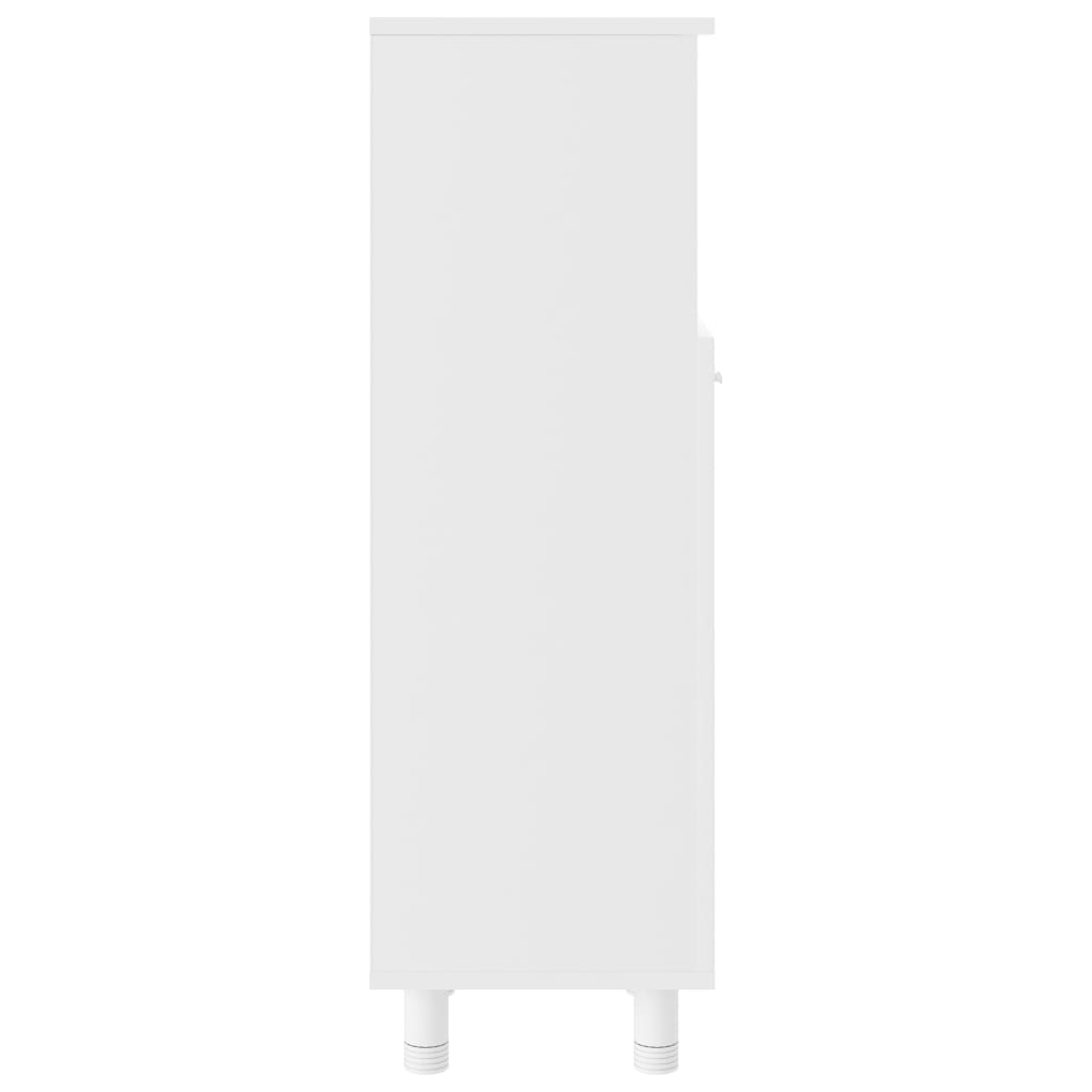 vidaXL Armário de casa de banho 30x30x95 cm contraplacado branco