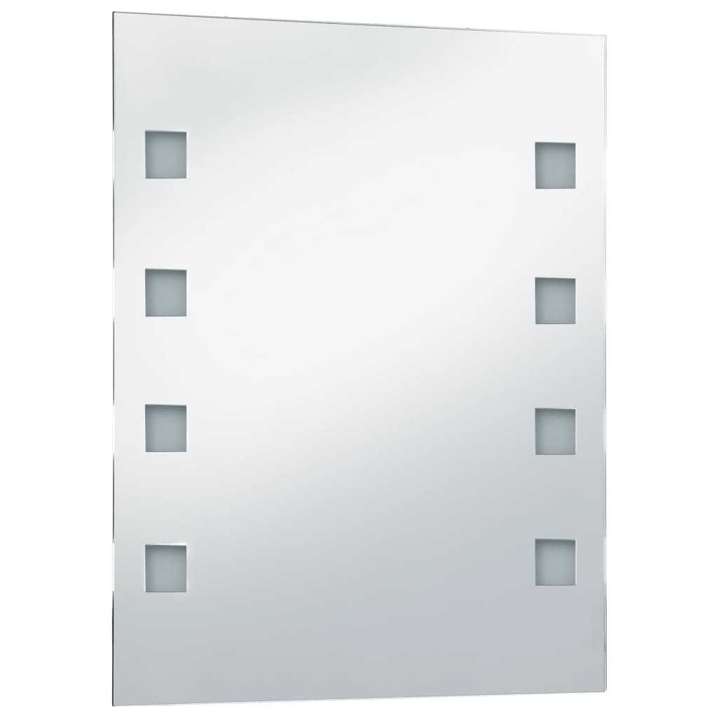 vidaXL Espelho de parede LED para casa de banho 50x60 cm