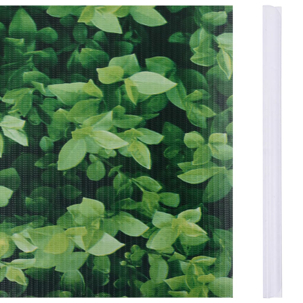 vidaXL Painel de privacidade para jardim 35x0,19 m PVC verde