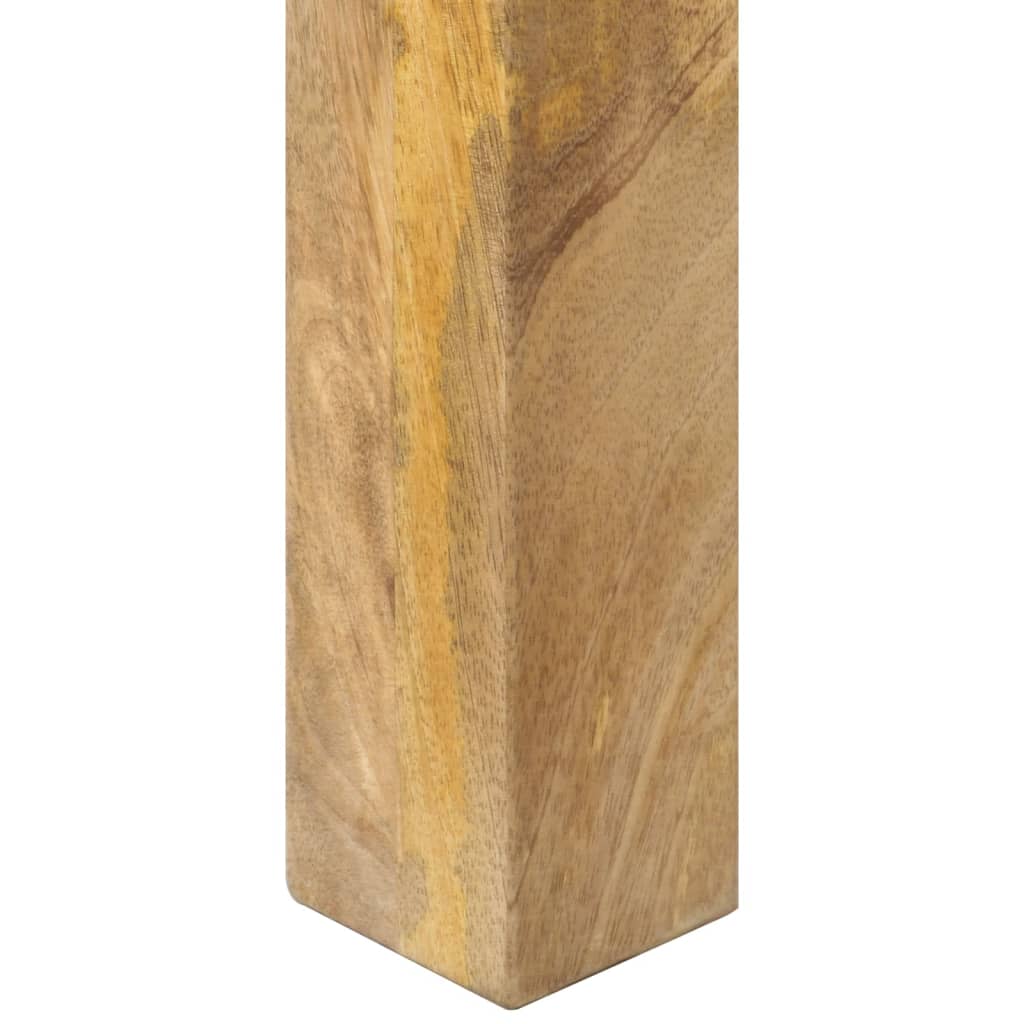 vidaXL Mesa consola 110x35x76 cm madeira de mangueira áspera
