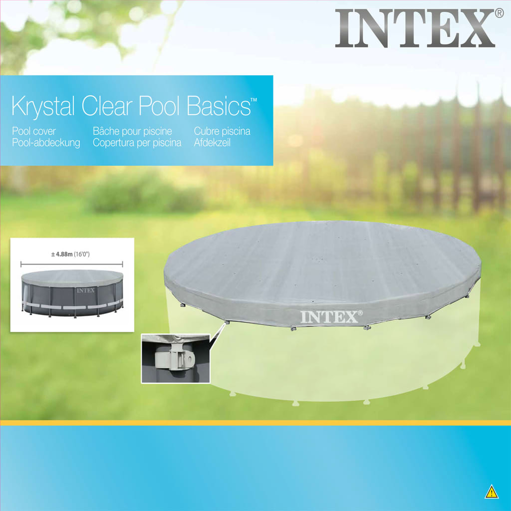 Intex Cobertura para piscina Deluxe redonda 488 cm 28040