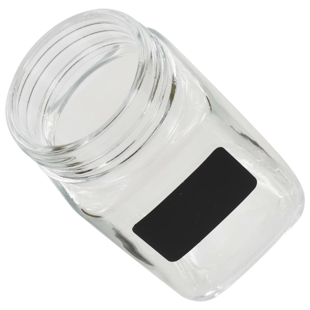 vidaXL Frascos de vidro com autocolante 12 pcs 300 ml