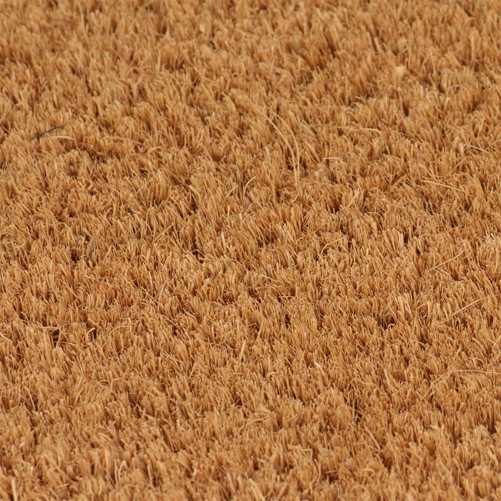 vidaXL Tapete de porta 100x200 cm fibra de coco tufada natural