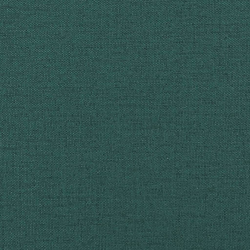 vidaXL Sofá chesterfield tecido verde-escuro