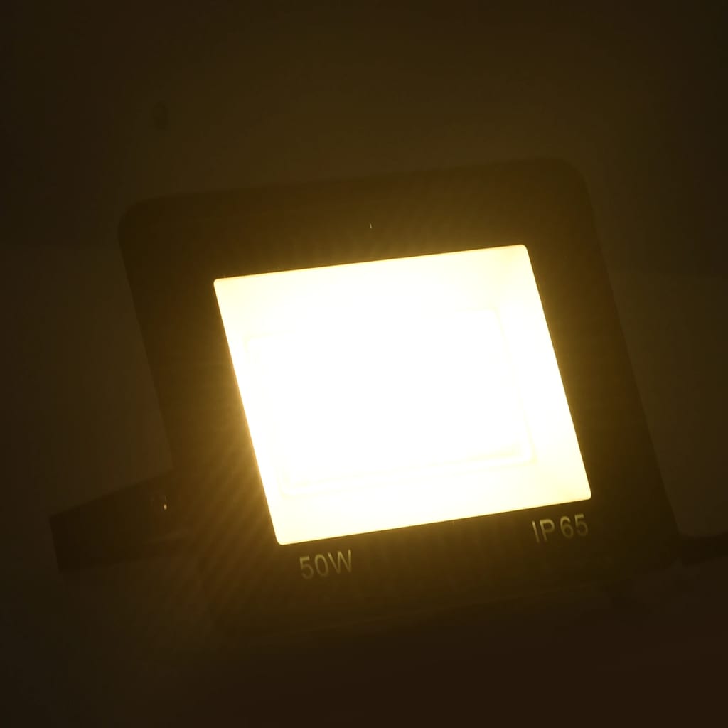 vidaXL Projetor c/ iluminação LED 50 W branco quente