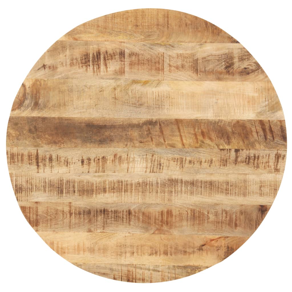 vidaXL Tampo de mesa redondo madeira mangueira maciça 25-27 mm 70 cm