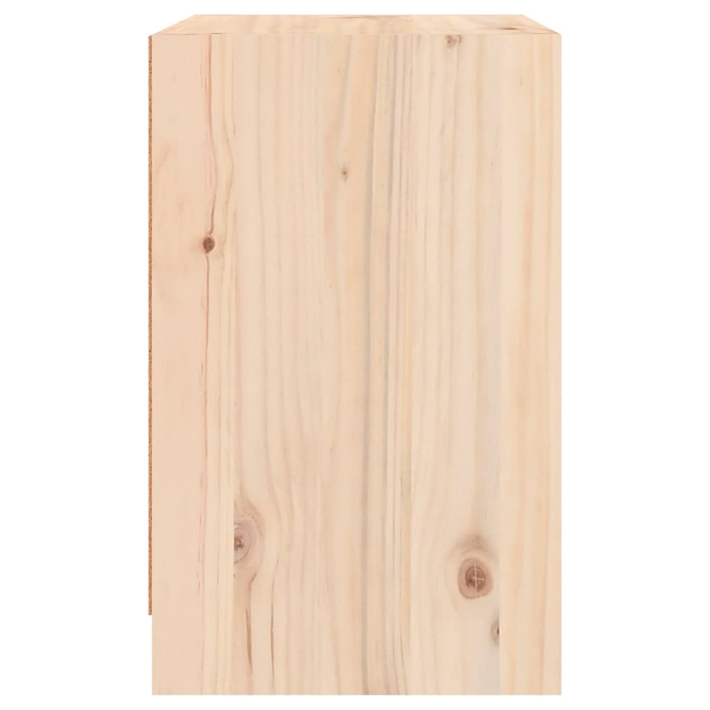 vidaXL Mesa de cabeceira 40x31x50 cm madeira de pinho maciça