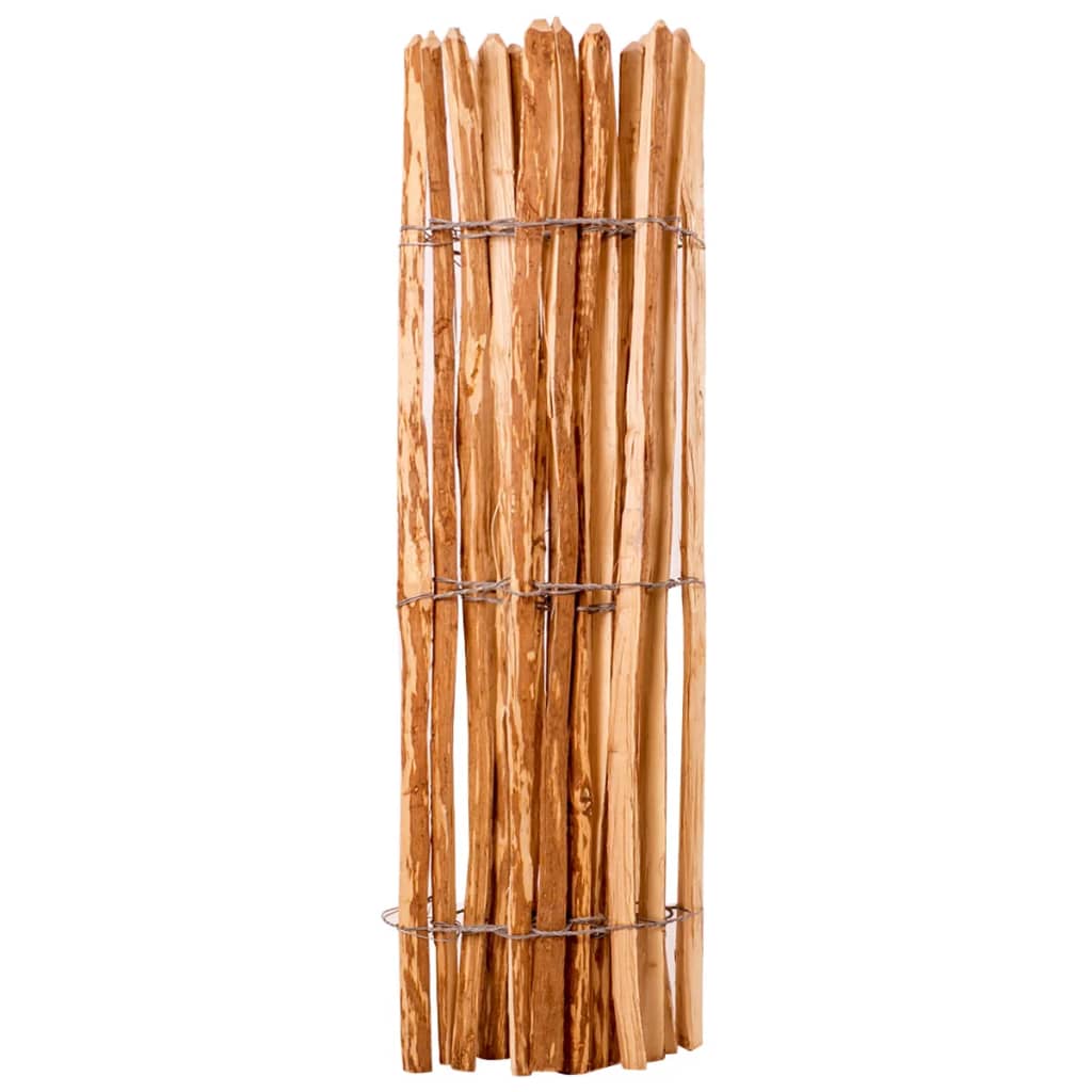 vidaXL Cerca de estacas em madeira de aveleira 120x250 cm