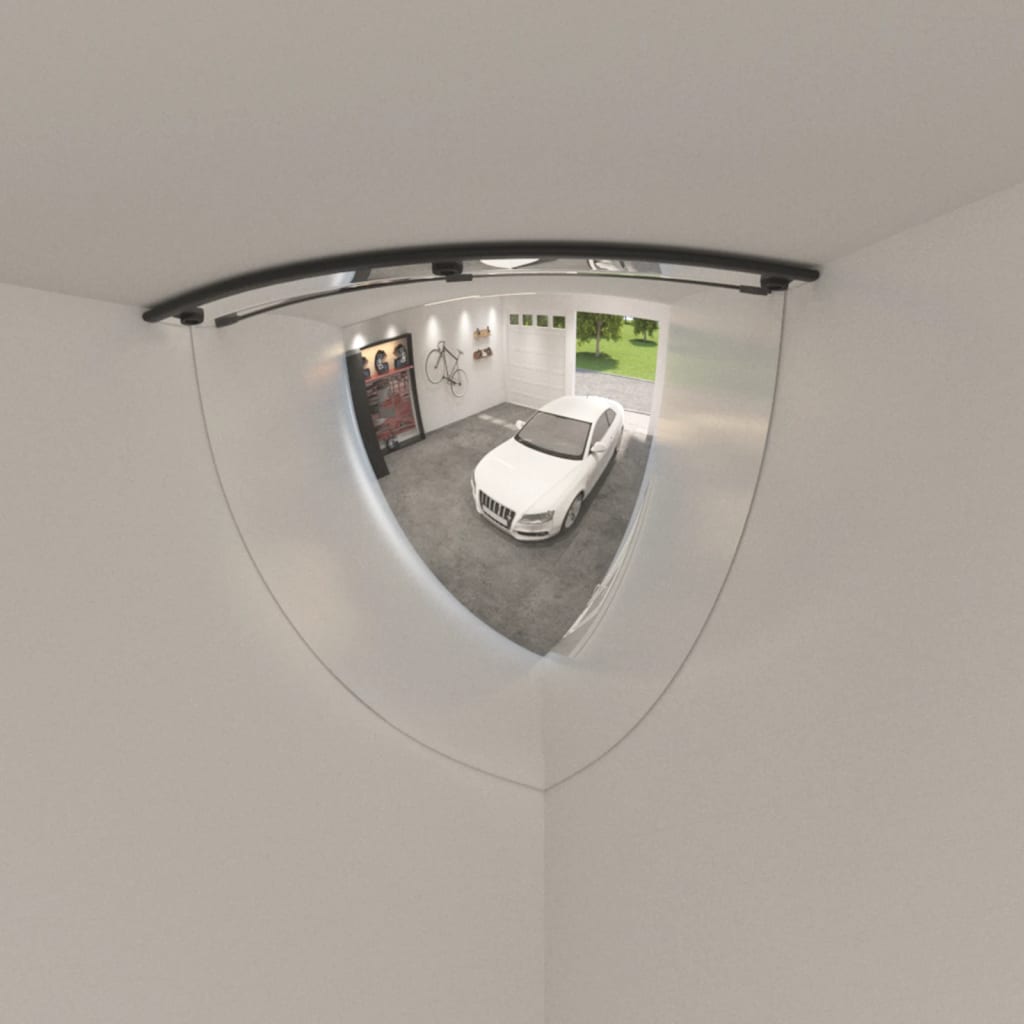 vidaXL Espelhos de trânsito quarto de cúpula 2 pcs Ø80 cm acrílico