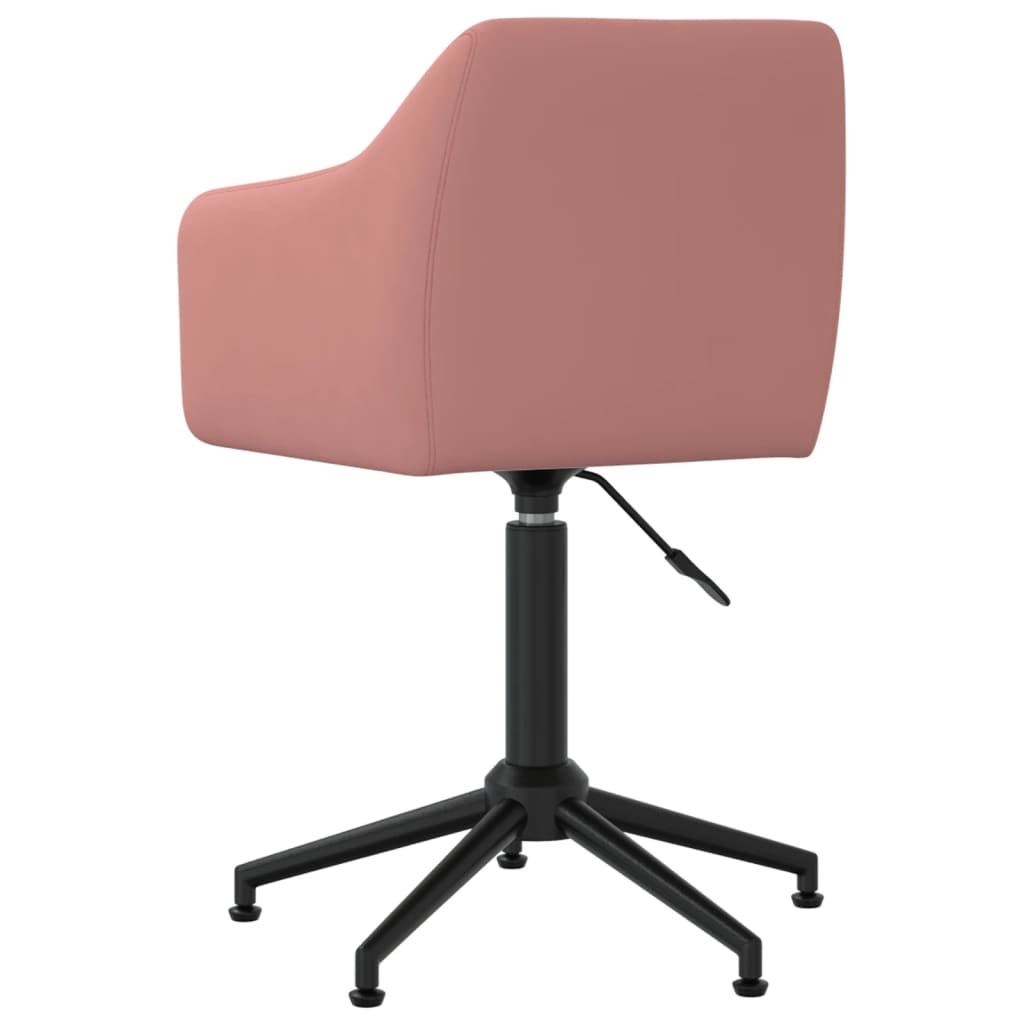 vidaXL Cadeira de escritório giratória veludo rosa