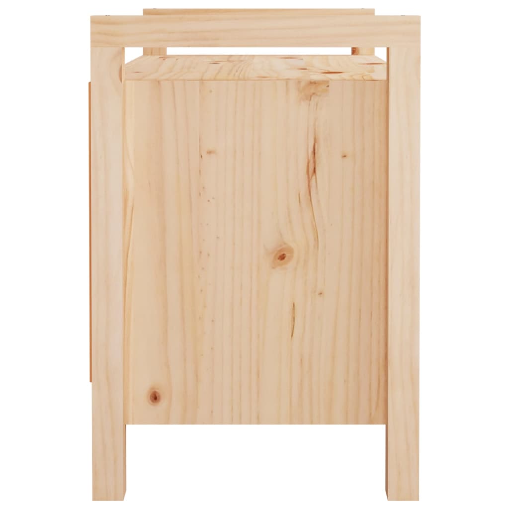 vidaXL Banco de corredor 80x40x60 cm madeira de pinho maciça