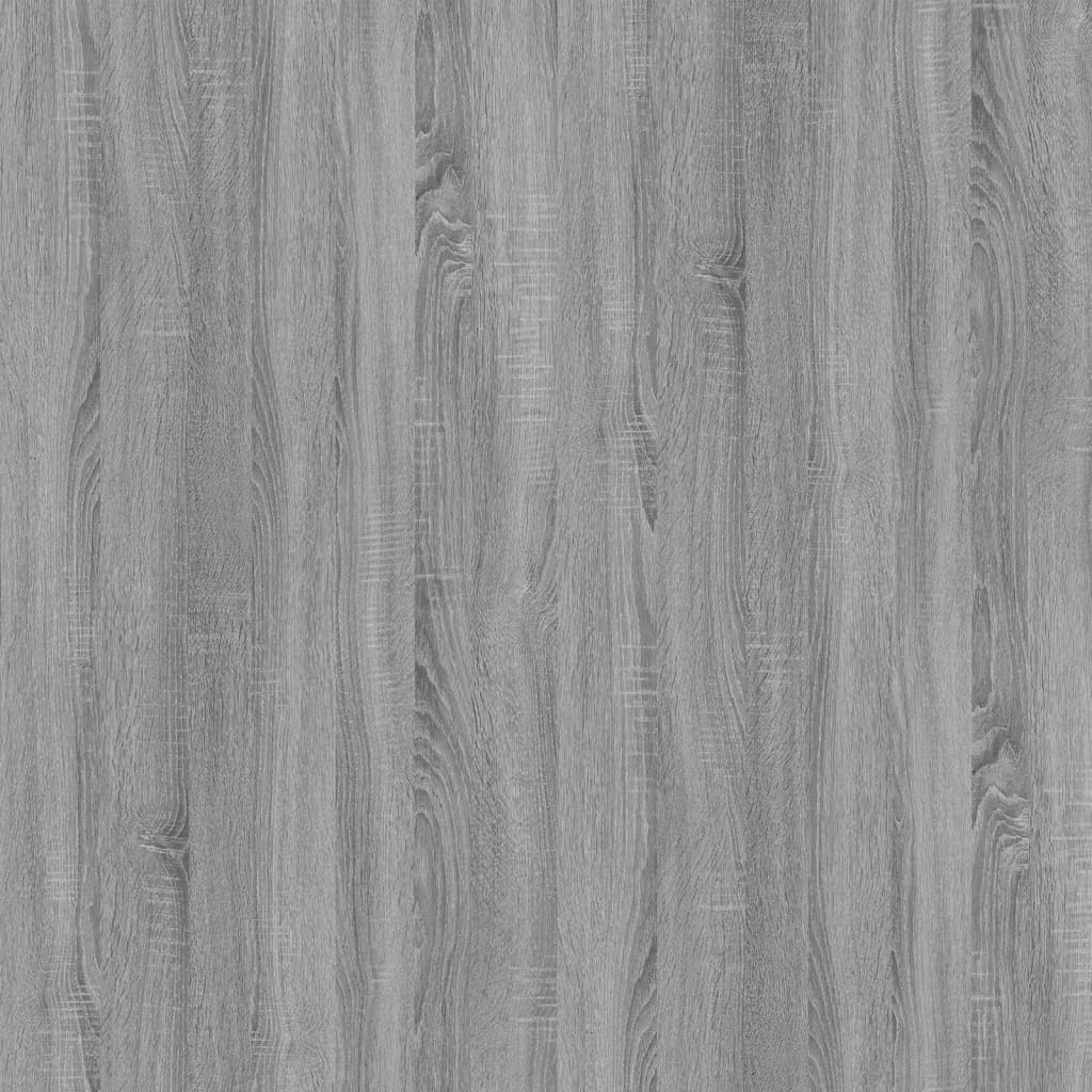 vidaXL Aparador 100x33x59,5 cm derivados de madeira cinzento sonoma