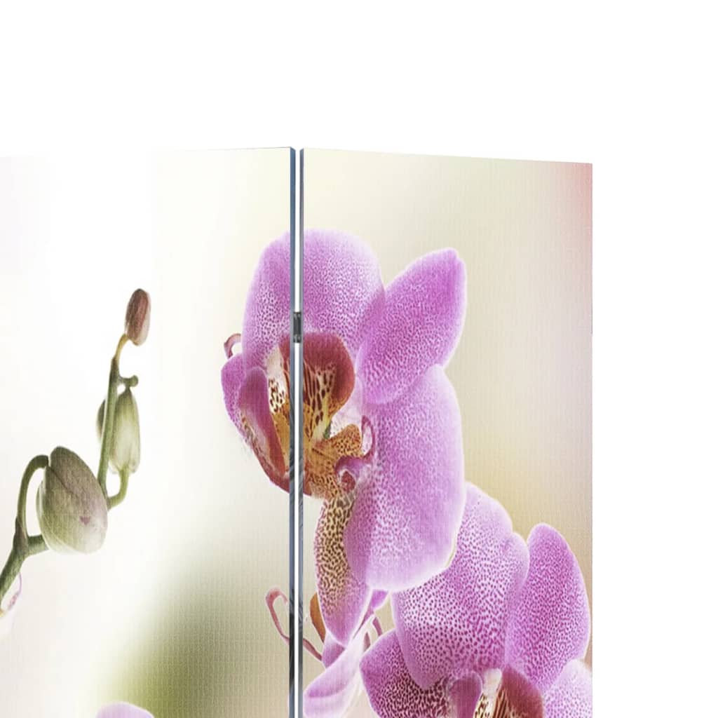 vidaXL Biombo dobrável com estampa de flores 200x170 cm