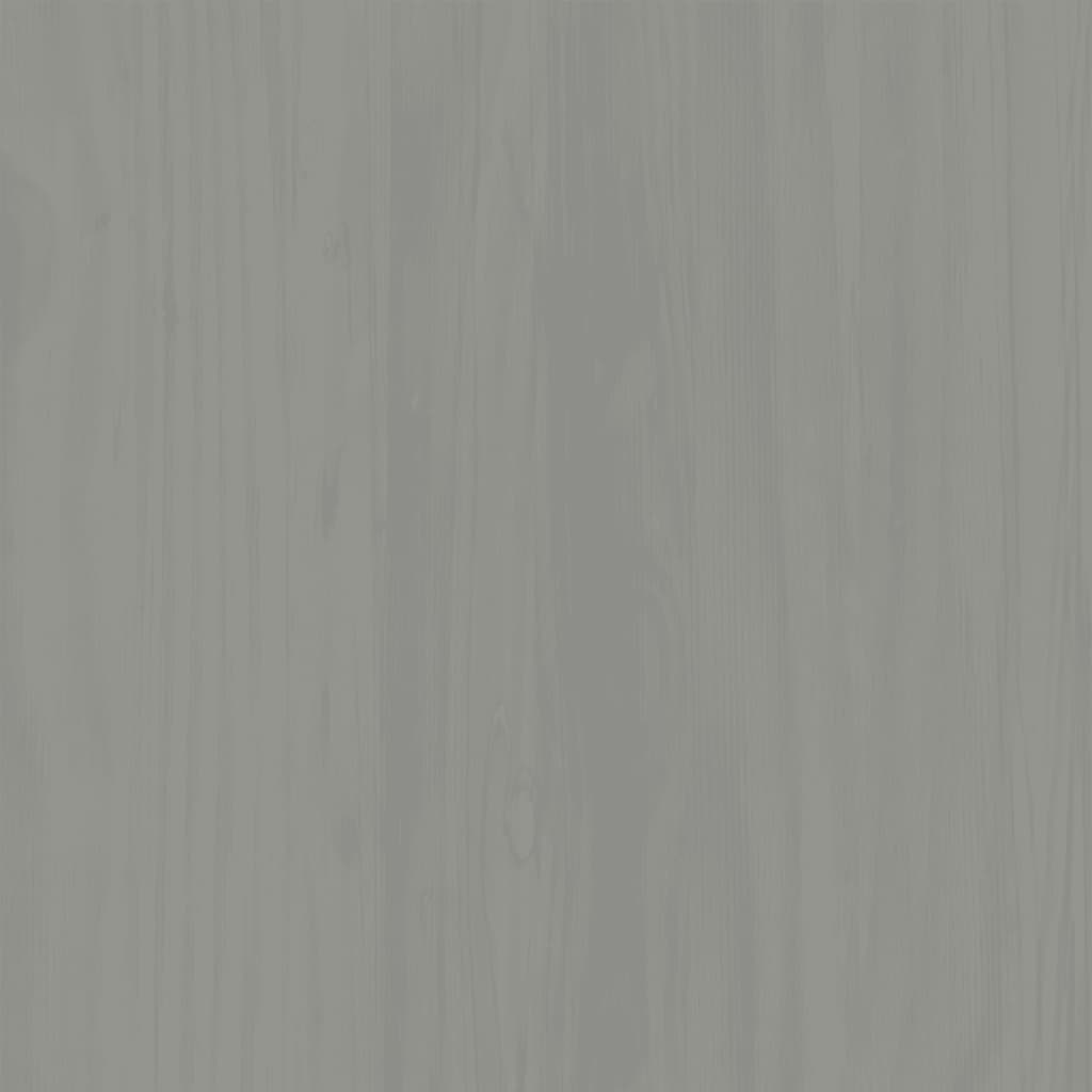 vidaXL Sapateira VIGO 60x35x96 cm madeira de pinho maciça cinzento