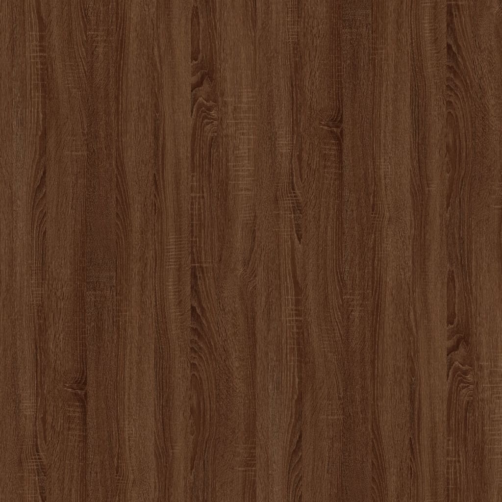 vidaXL Mesa de centro 50x50x35 cm derivados madeira carvalho castanho