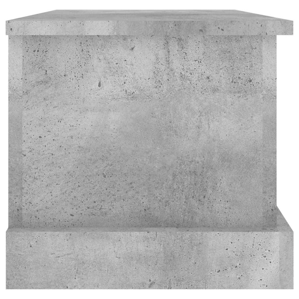 vidaXL Caixa de arrumação 50x30x28 cm derivados madeira cinza cimento
