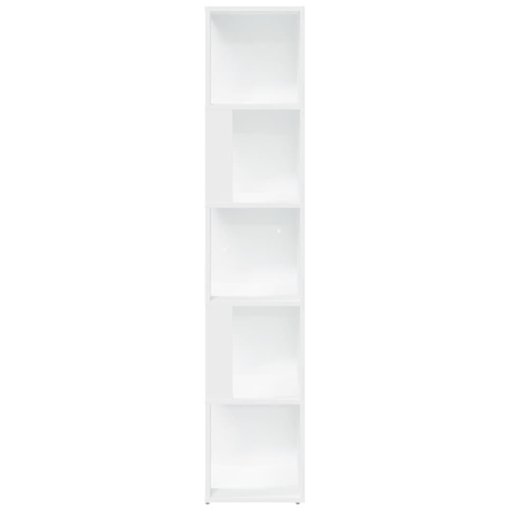 vidaXL Armário de canto 33x33x164,5 cm contraplacado branco