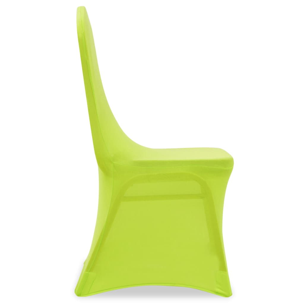 vidaXL Capa extensível para cadeira 4 pcs verde