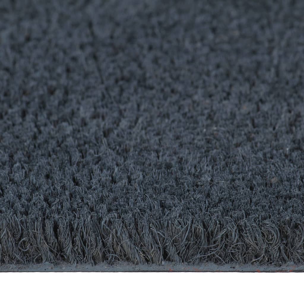 vidaXL Tapete de porta 40x60 cm fibra de coco tufada cinzento escuro