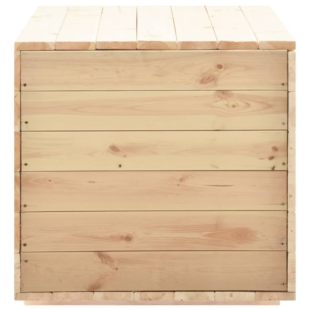 vidaXL Caixa de arrumação 120x63x60 cm madeira de pinho maciça