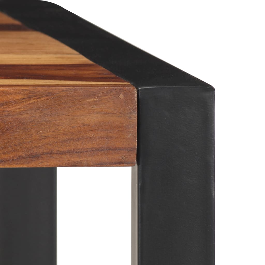 vidaXL Mesa de jantar 120x60x76 cm madeira de sheesham maciça
