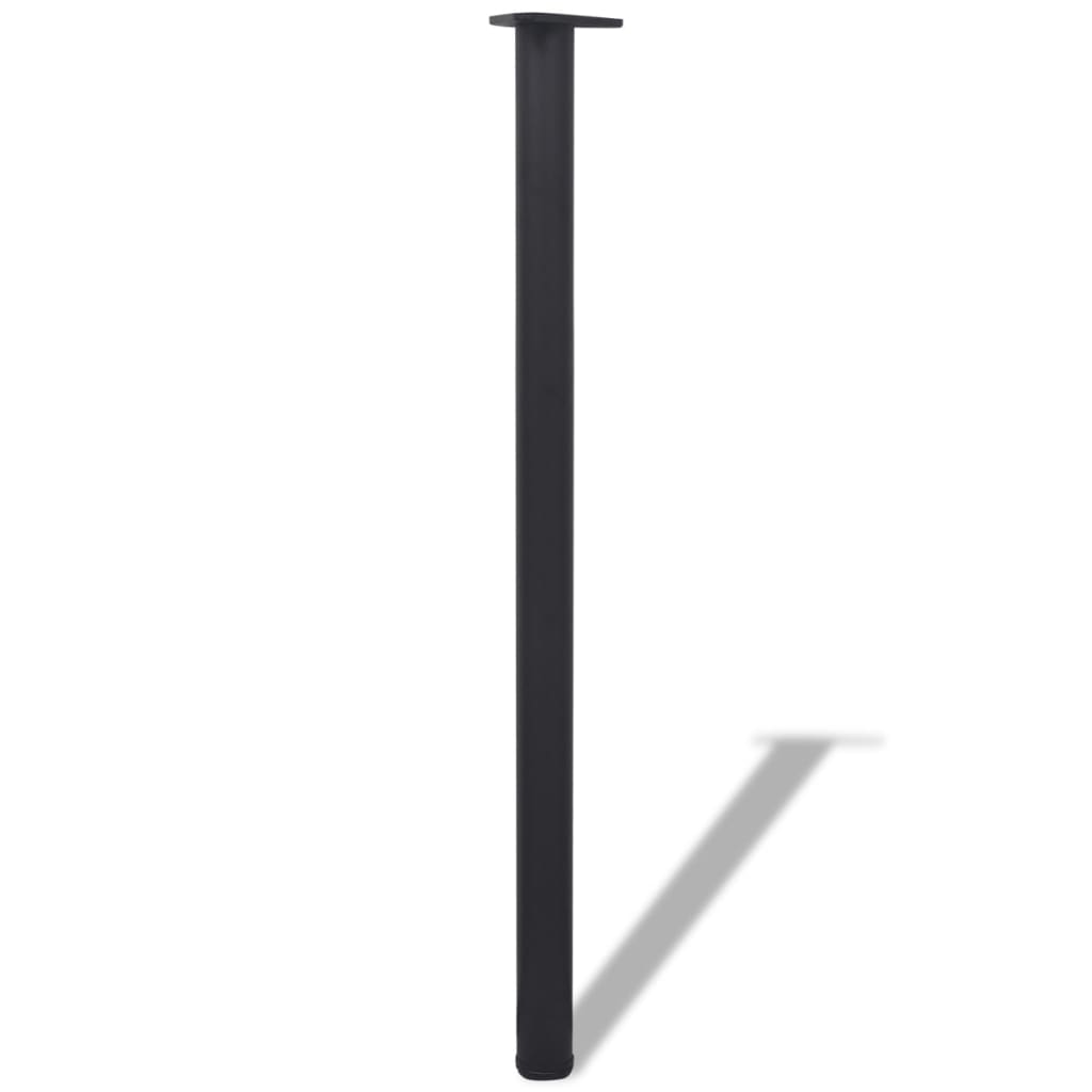 Pernas de mesa ajustáveis ​​em altura, 4pcs, preto, 1100 mm
