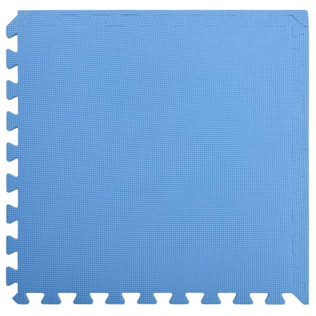 vidaXL Tapetes de chão 12 pcs 4,32 ㎡ espuma de EVA azul