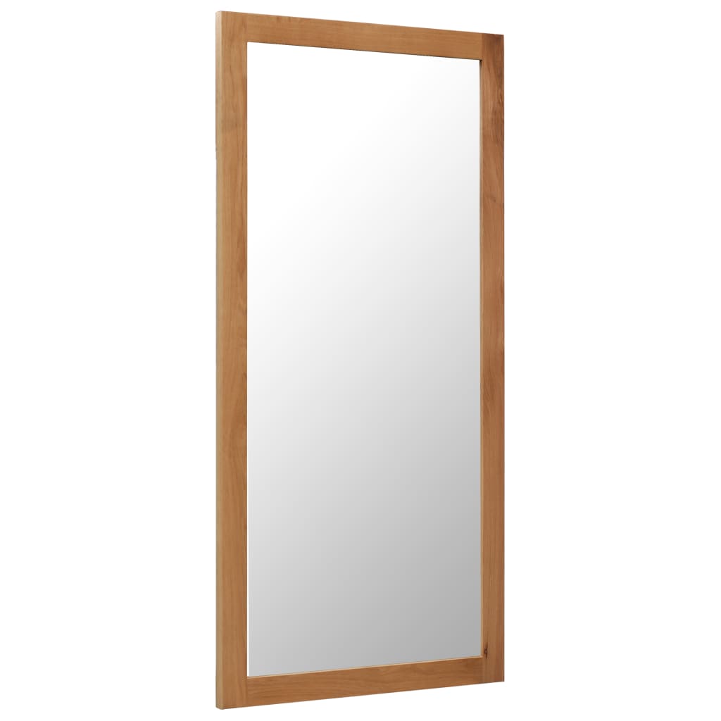 vidaXL Espelho 60x120 cm madeira de carvalho maciça