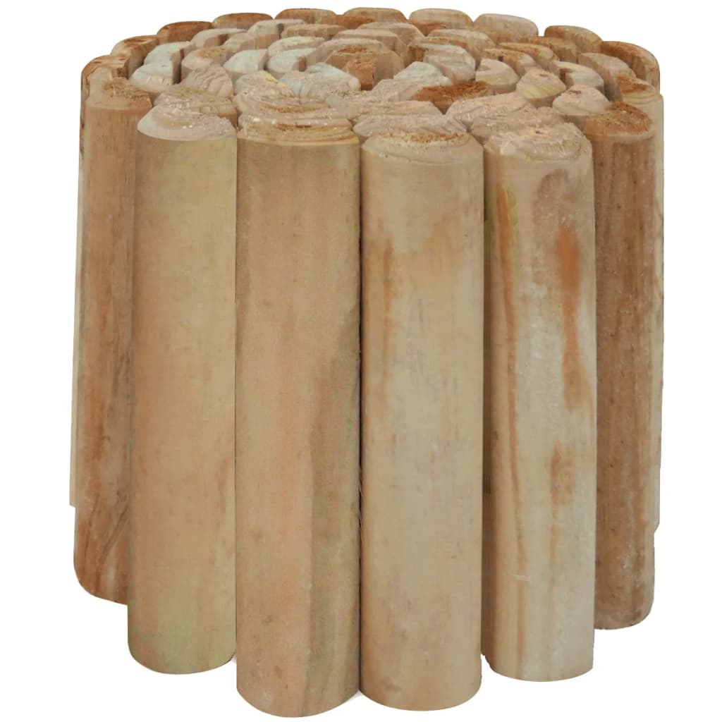 vidaXL Bordadura em rolo 250x30 cm madeira pinho impregnado